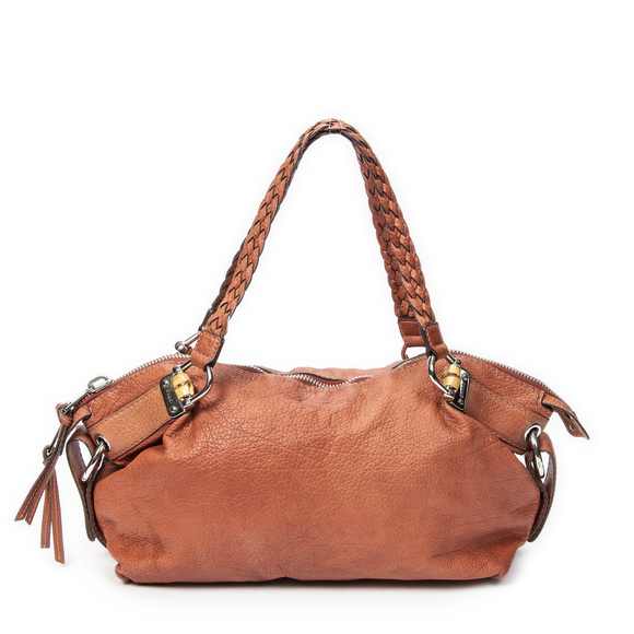 Gucci Handbags - Gucci Large Bamboo Bar Boston